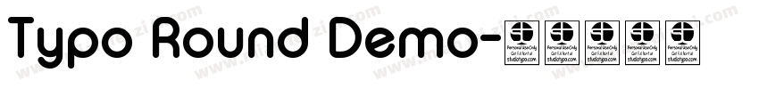 Typo Round Demo字体转换